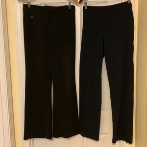 2 pair dress pants-1 black/1 navy